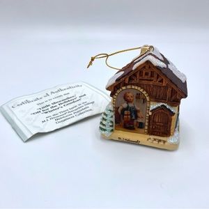 1999 Vintage Bradford Exchange M. I. Hummel Little Shoemaker Christmas Ornament